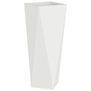 vidaXL Planter White 30 x 30 x 75 cm Steel