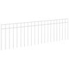 vidaXL Garden Fence Panel 48 pcs Galvanised Steel Silver