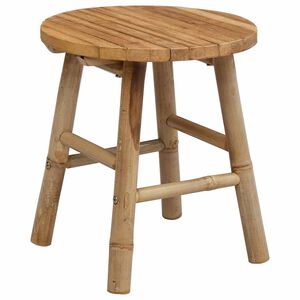 vidaXL Garden Stool Natural &Oslash; 38 x 42 cm Bamboo