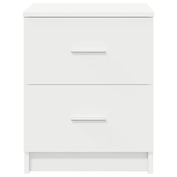 vidaXL Bedside Cabinet with 2 Drawers White 40x36x50 cm