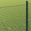 vidaXL Hexagon Fence Green 0.4 x 10 m PVC