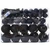 vidaXL Christmas Bauble Set with 150 LEDs 61 pcs Black Plastic
