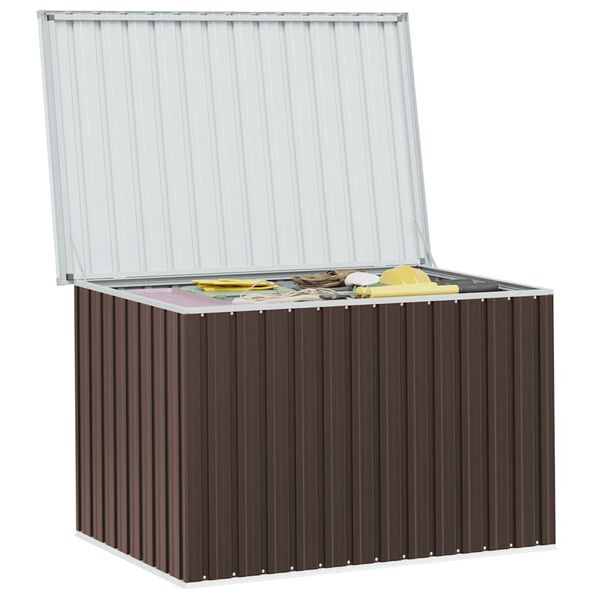 vidaXL Garden Storage Box Brown 149x99x93 cm
