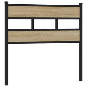 vidaXL Replace Headboard Sonoma Oak 90 cm Iron and Engineered Wood