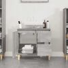 vidaXL Bathroom Cabinet Grey Sonoma 65x33x60 cm Engineered Wood