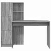 vidaXL Desk 2 pcs Grey Sonoma