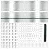 vidaXL Fence with Post Green 1.2 x 100 m Steel and PVC