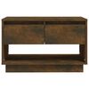 vidaXL TV Cabinet Smoked Oak 70x41x44 cm Engineered Wood