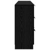 vidaXL Sideboard 3 pcs Black Oak 181 x 30 x 70 cm Engineered Wood
