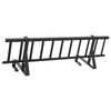 vidaXL Roof Snow Guard Black 100 x 29.5 x 34.5 cm Steel