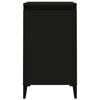 vidaXL Bedside Cabinets 2 pcs Black 40x35x70 cm Engineered Wood