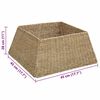 vidaXL Christmas Tree Collar Brown 60 x 60 x 28 cm Seagrass