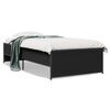 vidaXL Bed Frame without Mattress Black 90x190 cm