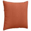 vidaXL Sofa Pillows 2 pcs Red Orange 80 x 80 cm Corduroy Fabric
