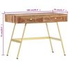 vidaXL Writing Desk with Drawers 100x55x75 cm Solid Acacia Wood
