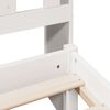 vidaXL Bookcase Bed without Mattress White 140x200 cm Solid Wood Pine