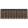 vidaXL Wheelie Bin Storage for 5 Bins Anthracite 340 x 77.5 x 121.5 cm
