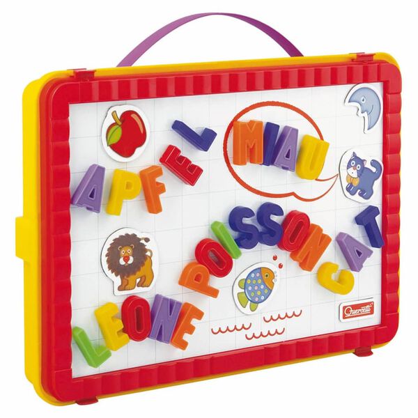 Quercetti 66 Piece Magnet Letters Board Set "Magnetino"