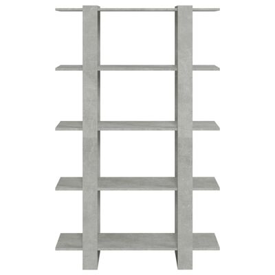 vidaXL Book Cabinet/Room Divider Concrete Grey 100x30x160 cm