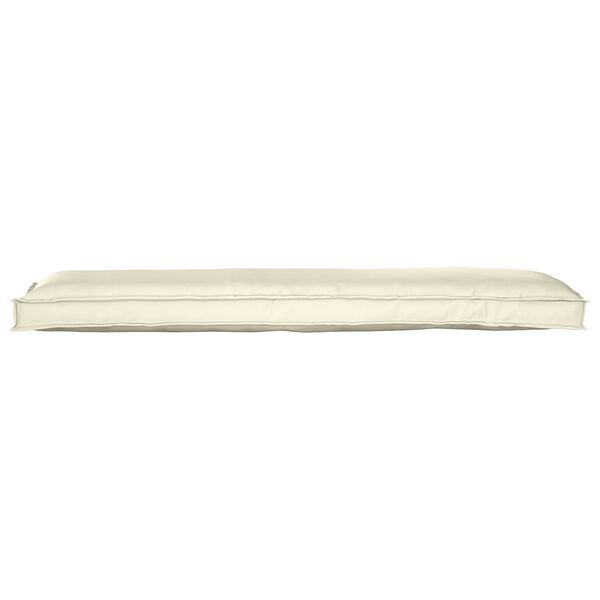 vidaXL Pallet Cushion Set 2 pcs Cream 150 x 40 x 8 cm Oxford Fbric