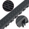 vidaXL Drainage Channels Plastic 2 m