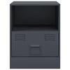vidaXL Bedside Cabinet Anthracite 34.5x39x44 cm Steel