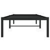 vidaXL Metal Bed Frame without Mattress Black 75x190cm