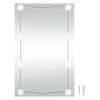 vidaXL Wall Mirror with LED Lights 50x80 cm Glass Rectangle