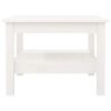 vidaXL Coffee Table White 55x55x40 cm Solid Wood Pine