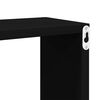 vidaXL Wall Cube Shelves 4 pcs Black 22x15x22 cm