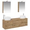 vidaXL Bathroom Furniture Set 5 pcs Artisan Oak
