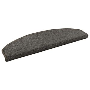 vidaXL Self-adhesive Stair Mats 15 pcs Dark Grey 80 x 24.5 x 3.5 cm