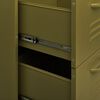 vidaXL Drawer Cabinet Olive Green 80x35x101.5 cm Steel