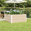 vidaXL Planter Ivory 100 x 100 x 45 cm Steel