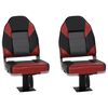 vidaXL 4 Piece Foldable Boat Seat Set High Backrest