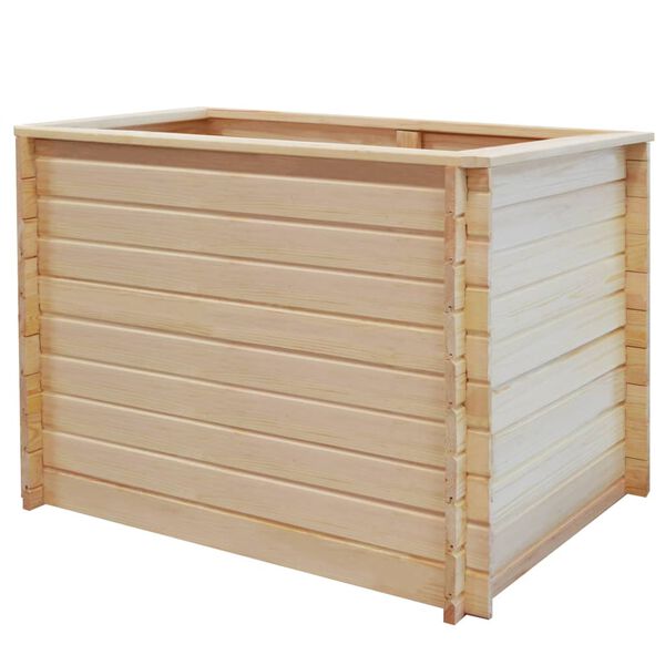 vidaXL Garden Raised Bed 100x100x80 cm Pinewood 19 mm