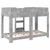 vidaXL Bunk Bed for Kids Concrete Grey 80 x 160 cm Engineered Wood