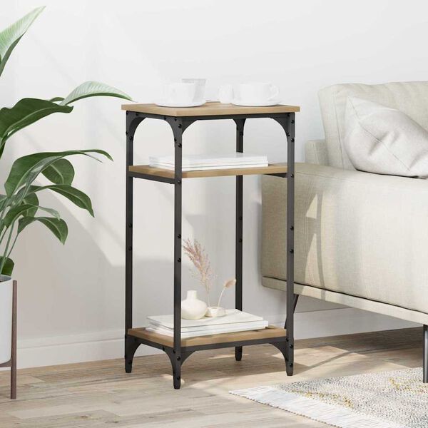 vidaXL Side Table Manual Artisan Oak 40 x 30 x 75 cm Engineered Wood