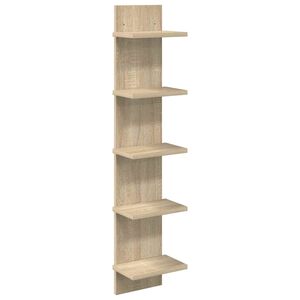 vidaXL Wall Shelf Sonoma Oak 22 x 15 x 100 cm Engineered Wood