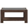 vidaXL Coffee Table with LED Brown Oak 93x53x45 cm Engineered Wood