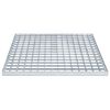 vidaXL Grating Silver 50 x 50 x 2 cm Hot-Dip Galvanised Steel