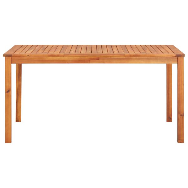 vidaXL Garden Table 150x90x74 cm Solid Acacia Wood