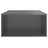 vidaXL Coffee Table High Gloss Grey 90x67x33 cm Engineered Wood