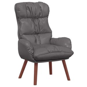 vidaXL Armchair Grey 69 x 74 x 93 cm Artificial Leather