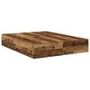 vidaXL Storage Bed Frame Old Wood 140 x 200 cm Engineered Wood