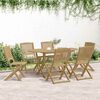 vidaXL Folding Garden Chairs 6 pcs 48.5x57x90 cm Solid Wood Acacia