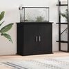 vidaXL Aquarium Stand Black Oak 81x36x73 cm Engineered Wood