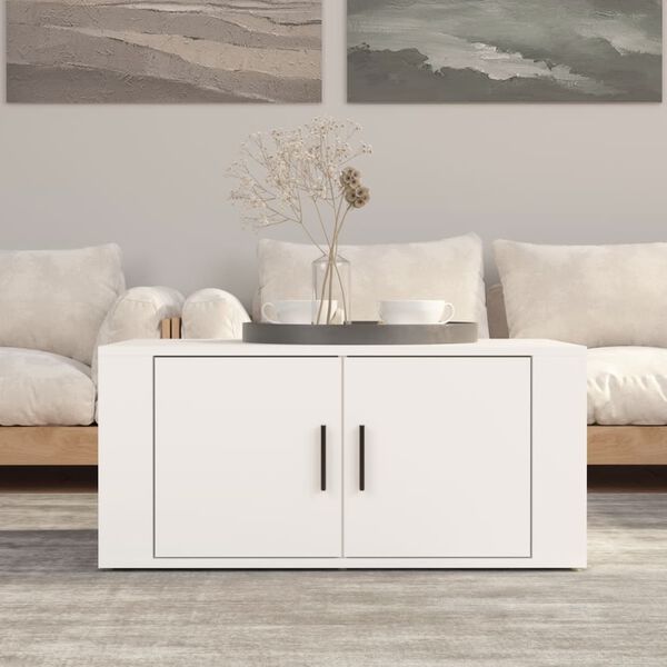 vidaXL Coffee Table White 80x50x36 cm Engineered Wood