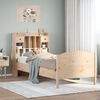 vidaXL Bookcase Bed without Mattress 75x190 cm Small Single Solid Wood Pine