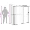 vidaXL Garden Sheds Anthracite 203.5 x 73 x 200 cm Metal
